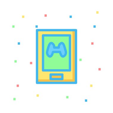 joystick simgesi vektör illüstrasyonu 