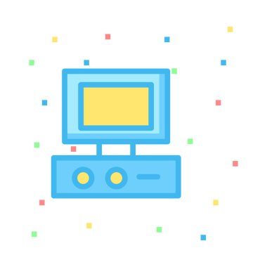 bilgisayar simgesi vektör illüstrasyonu 