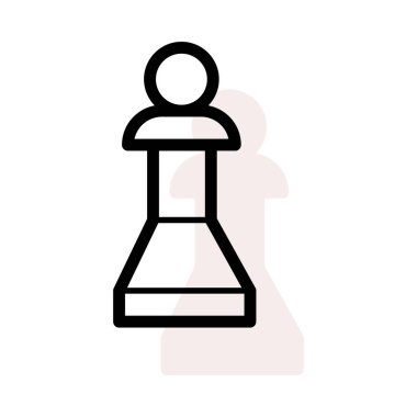 Satranç ikonu vektör illüstrasyonu 