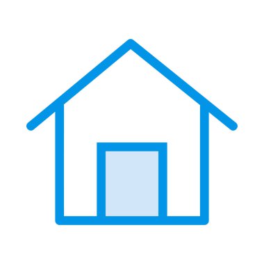 ev web simgesi, vektör illüstrasyonu 