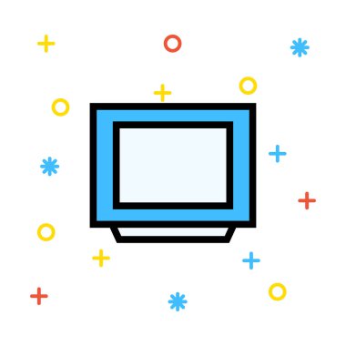 Ekran simge vektör çizim 