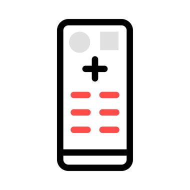 Uzaktan kumanda simge vektör çizim 