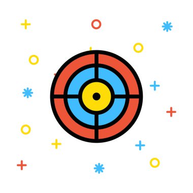 hedef simge vektör illüstrasyonu 