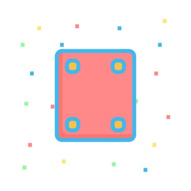 zar simgesi vektör illüstrasyonu 