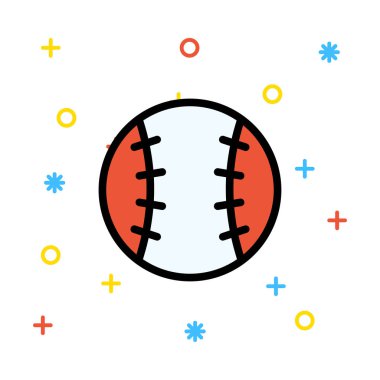 futbol topu ikonu vektör illüstrasyonu 