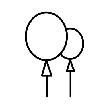 Festival Sisme Balonlar, vektör çizim