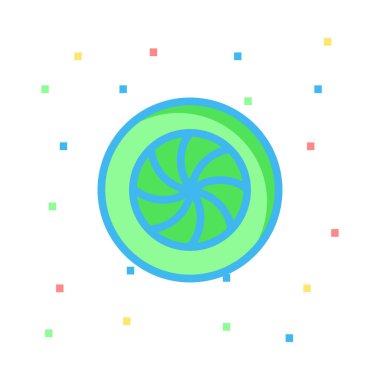 rulet simgesi vektör illüstrasyonu 