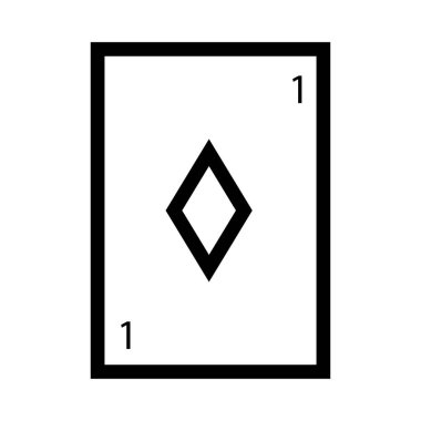 elmas kart simge vektör çizim 