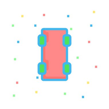 oyun çizgi simge vektör çizim 