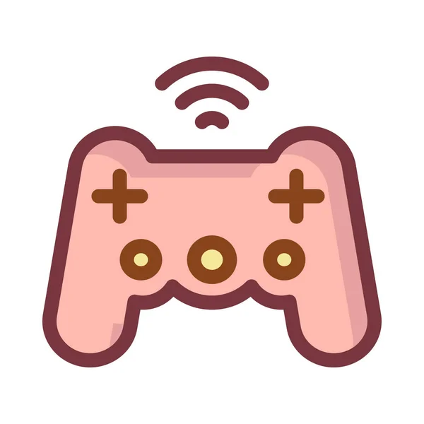 Icono Videojuego Ilustración Vectorial — Vector de stock