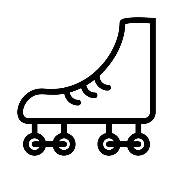 Skate Shoe Web Icon Vector Illustration — Stock Vector
