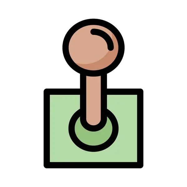 Joystick Icono Vector Ilustración — Archivo Imágenes Vectoriales