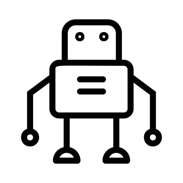 Robot Icon Vector Illustration — Stock Vector