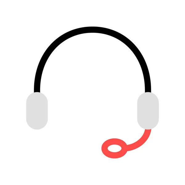 Εικονίδιο Ακουστικών Σήμα Εικονογράφηση Διάνυσμα — Διανυσματικό Αρχείο