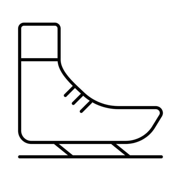 Skate Sko Spindelväv Ikonen Vektor Illustration — Stock vektor