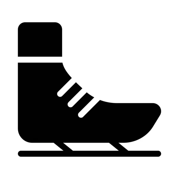 Skate Cipő Pókháló Ikon Vektoros Illusztráció — Stock Vector