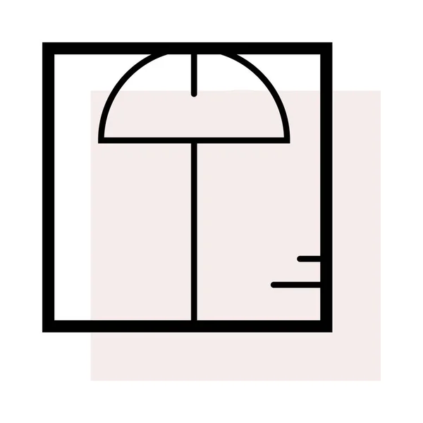 Icône Trou Clé Illustration Vectorielle — Image vectorielle
