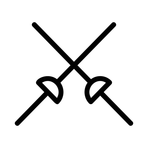 Schwert Symbol Vektor Illustration — Stockvektor