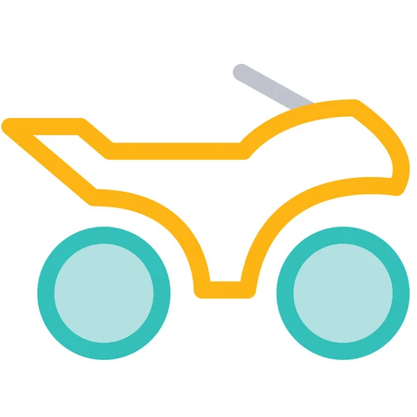 Icono Motocicleta Vector Ilustración — Archivo Imágenes Vectoriales