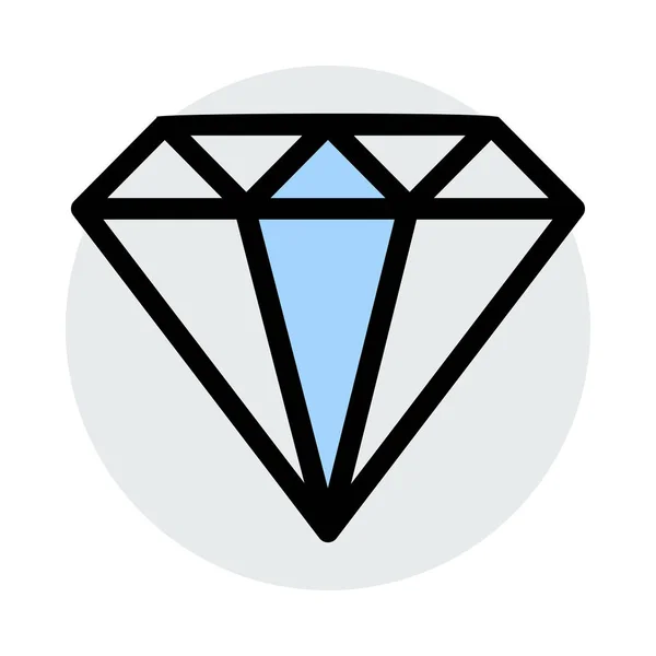 Diamantzeichen Symbol Vektorillustration — Stockvektor