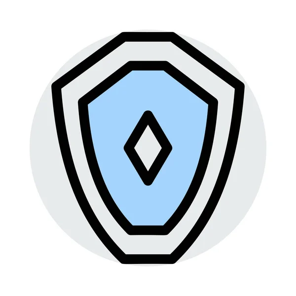 Shield Icon Sign Vector Illustration — Stock Vector