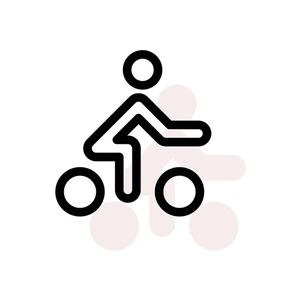 Ícone Web Bicicleta Ilustração Vetorial —  Vetores de Stock