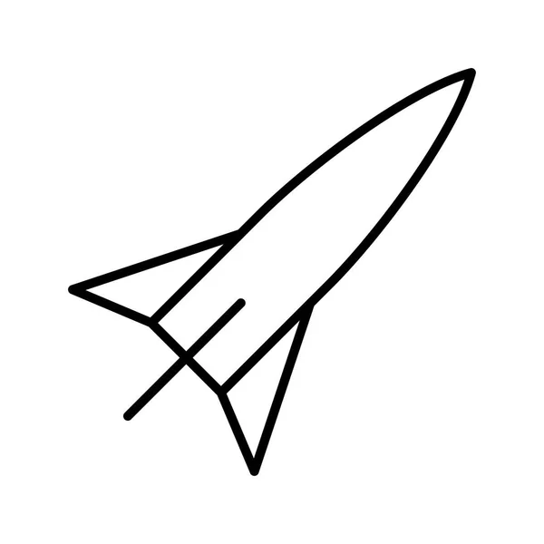 Einfaches Raketensymbol Vektorillustration — Stockvektor