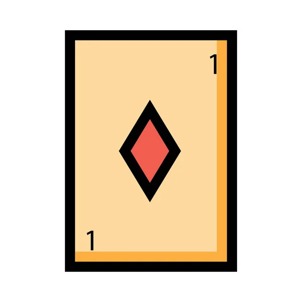 Diamond Card Icon Vector Illustration — Stock Vector