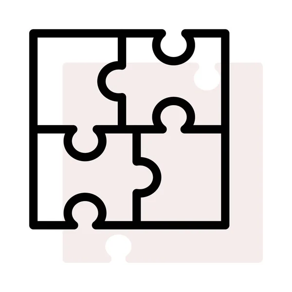 Puzzle Ícone Ilustração Vetorial —  Vetores de Stock