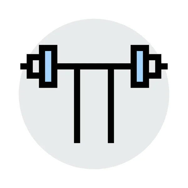 Barbell Pictogram Sport Vectorillustratie — Stockvector