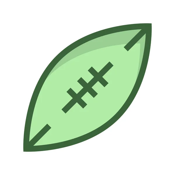 Rugby Ball Symbol Vektorillustration — Stockvektor