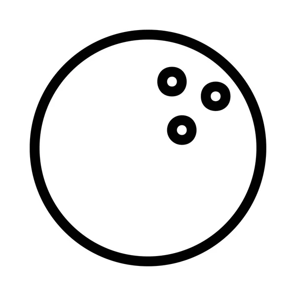 Boule Bowling Illustration Vectorielle Icône — Image vectorielle