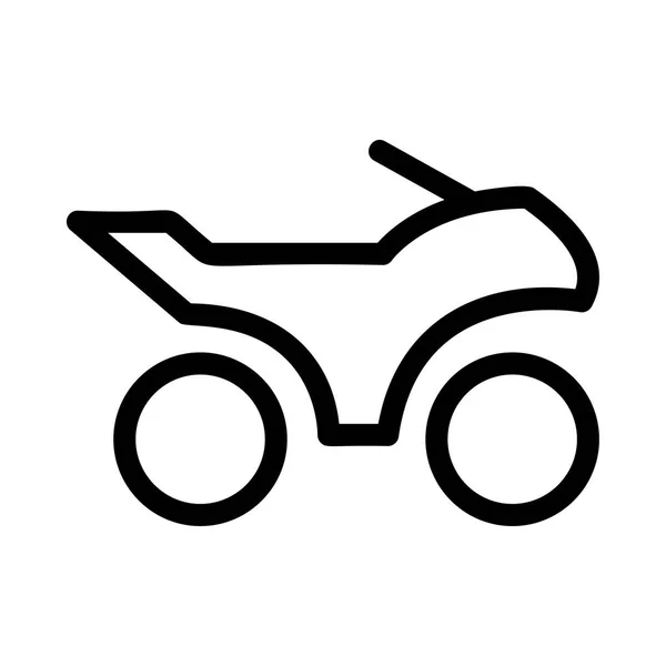Motosiklet Simge Vektör Çizim — Stok Vektör