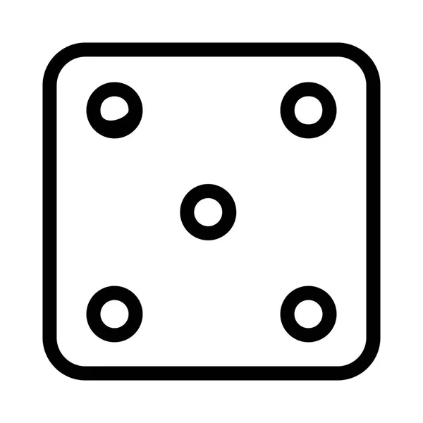 Domino Web Icon Vektorillustration — Stock vektor