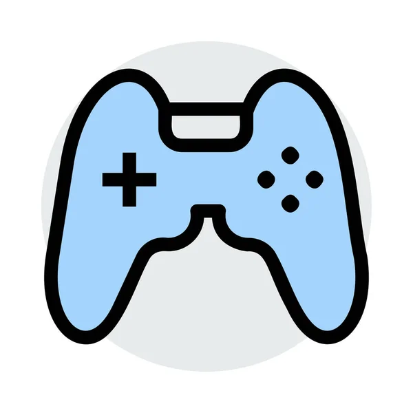 Juego Joystick Icono Vector Ilustración — Vector de stock