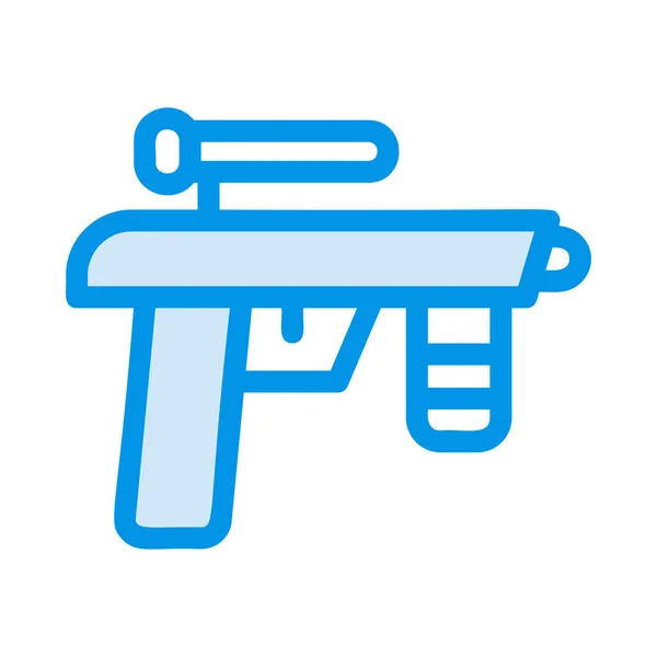 Pistola Icono Vector Ilustración — Vector de stock