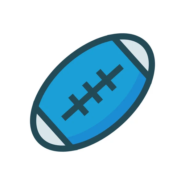 Rugby Ball Symbol Vektorillustration — Stockvektor