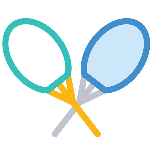 Tennisschläger Icon Vector Illustration — Stockvektor