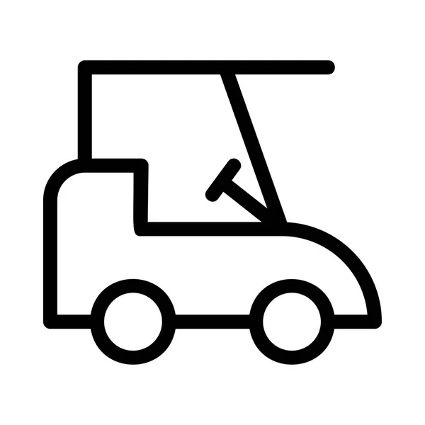 Équipement Transport Voiture Golf Sport Vecteur — Image vectorielle