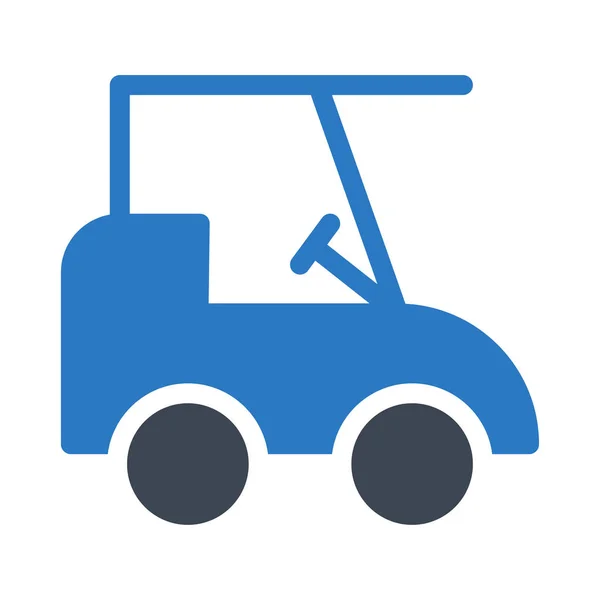 Sport Golf Car Transport Equipment Vector — Stock Vector