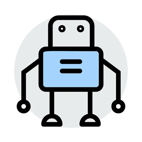 Robot Icono Vector Ilustración — Vector de stock