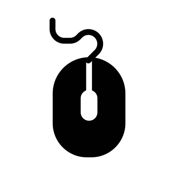 Vektorová Ilustrace Ikony Myši Počítače — Stockový vektor