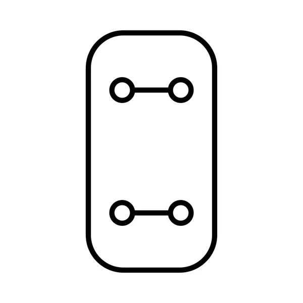 Icono Botón Vector Ilustración — Vector de stock
