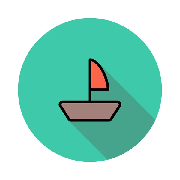 Boat Vector Illustration Sport — Stock Vector