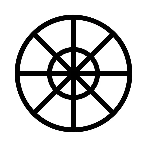 Roulette Symbol Vektor Illustration — Stockvektor