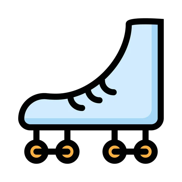 Roller Blade Icon Vector Illustration — Stock Vector