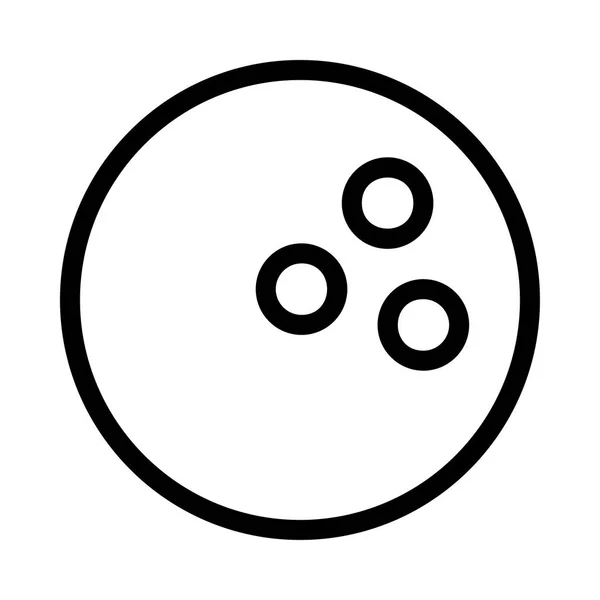 Bowlingball Symbol Vektor Illustration — Stockvektor