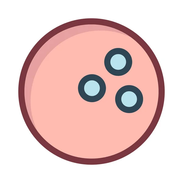Illustration Vectorielle Icône Boule Bowling — Image vectorielle