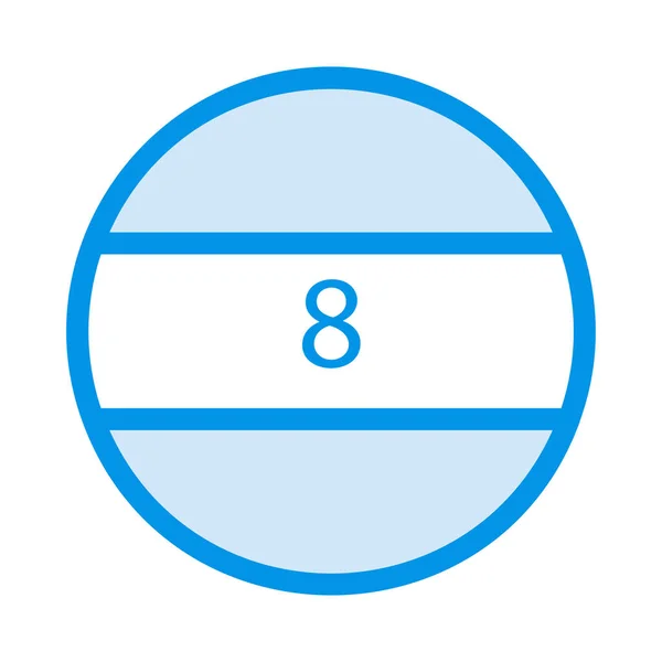 Μπάλα Αριθμό Οκτώ — Διανυσματικό Αρχείο