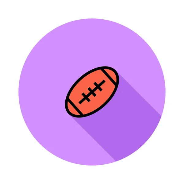 Rugby Ball Symbol Vektorillustration — Stockvektor